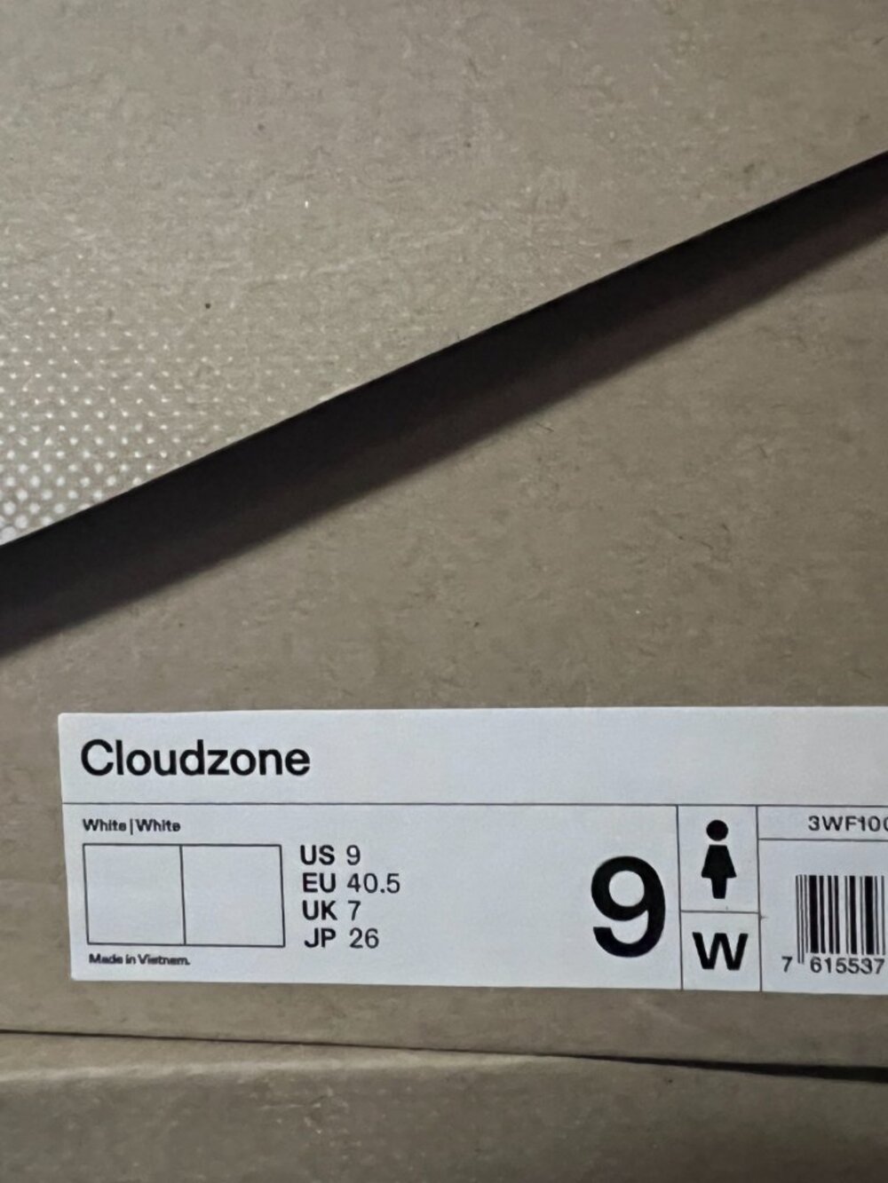 On Running Cloudzone Triple White Wmn's 3WF10071200 - New with Defects - Picture 13 of 13